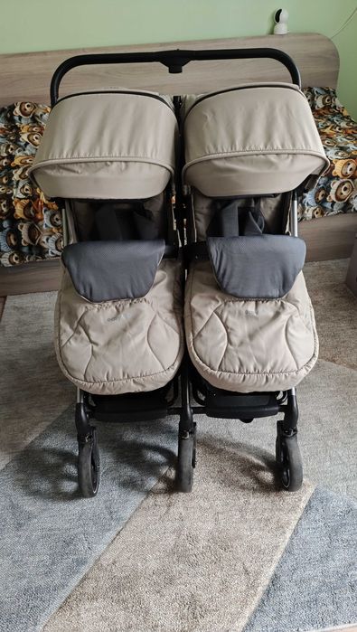 Количка за близнаци EasyGo Echo Savana  Beige Twins