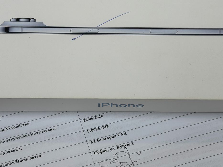 КАТО НОВ 256GB iPhone 17 Air Гаранция A1 2028г. Blue