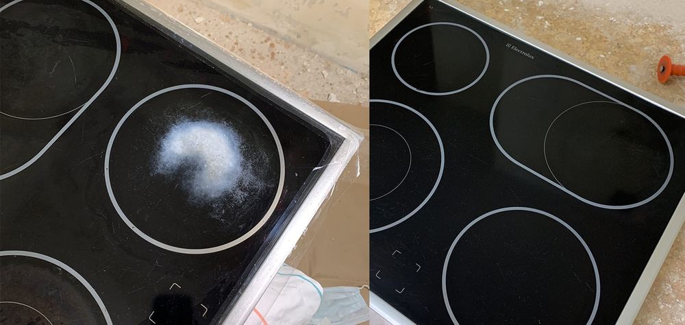 Полировка варочных плиты