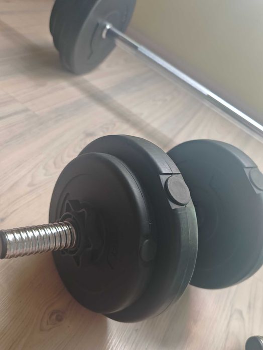 Велоергометър,Гири 1 кг,Дъмбели и Прав лост със тежести