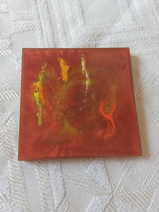 Suport pentru pahar unicat - Rășină epoxidică -  Handmade