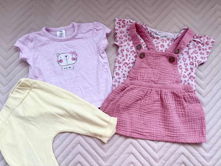 Летни дрехи и рокли за момиче 0 до 9 месеца