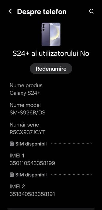 Samsung s24 plus varianta pentru USA