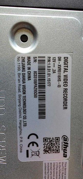 DVR Pentabrid Dahua WiZSense XVR5116HS-I3, 5 M-N, 16 canale
