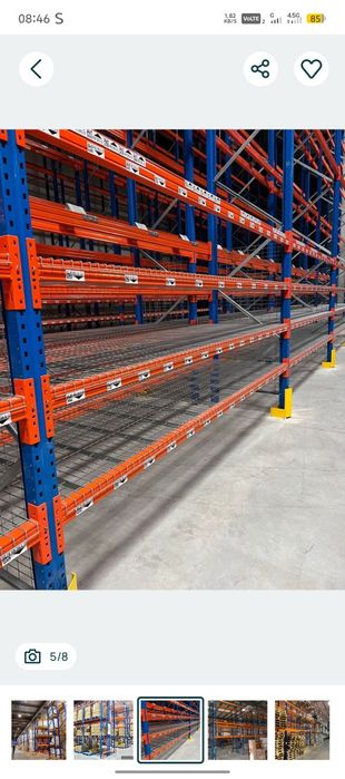 Rafturi metalice pentru depozitare paleti