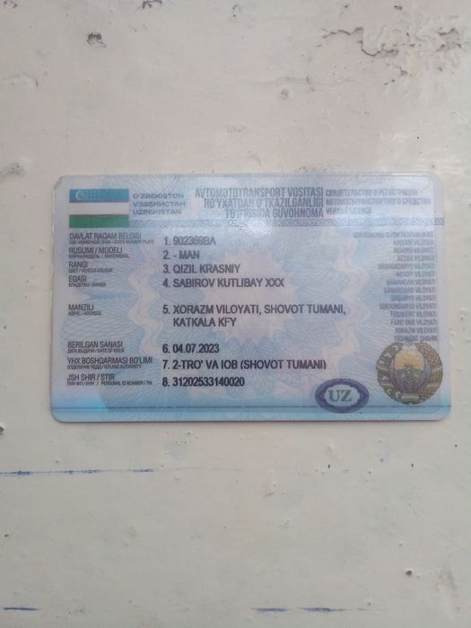 Грузовой Прицеп ва еврофаркоп сотилади