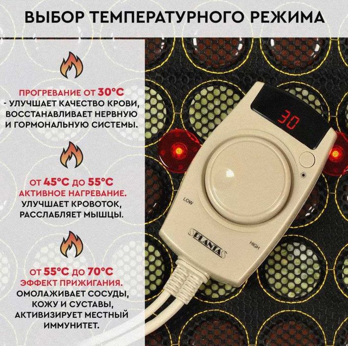 Турмалиново-нефритовый коврик PLANTA (Россия)-  с гарантией-доставка