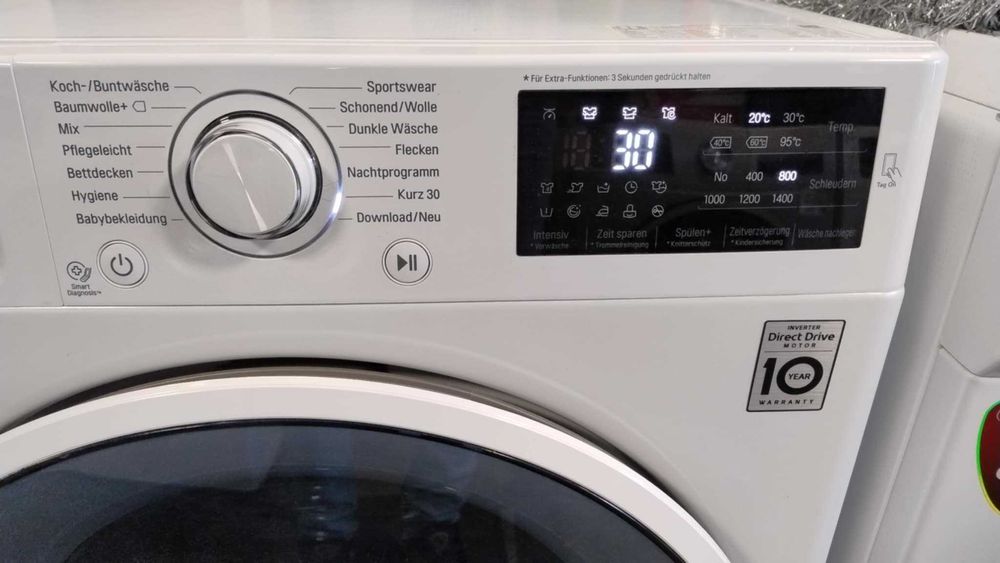 A+++ Пералня машина LG-ЛГ 7 кг 1400 об/мин Inverter Direct Drive Motor