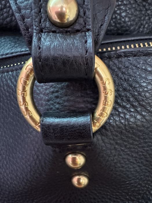 Кожена чанта Guess Luxe