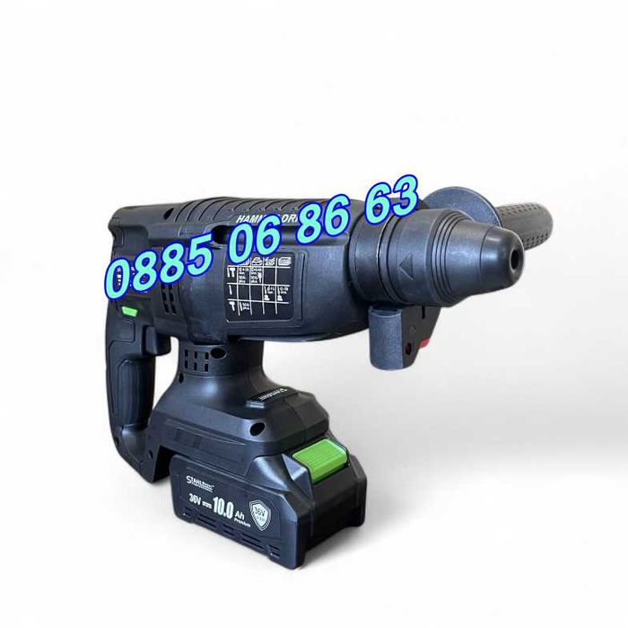 К-т Акумулаторен перфоратор, ъглошлайф 125 мм, гайковерт/винтоверт 36V