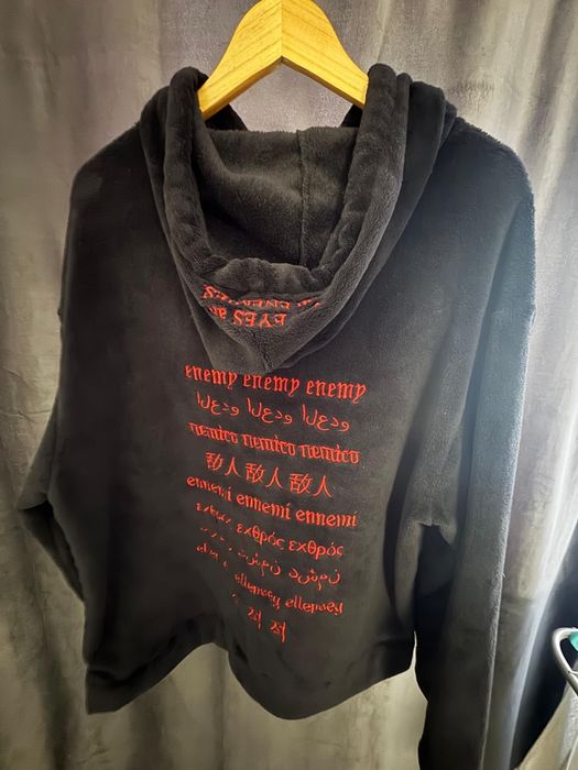 Плюшевый худи enemy zxcursed