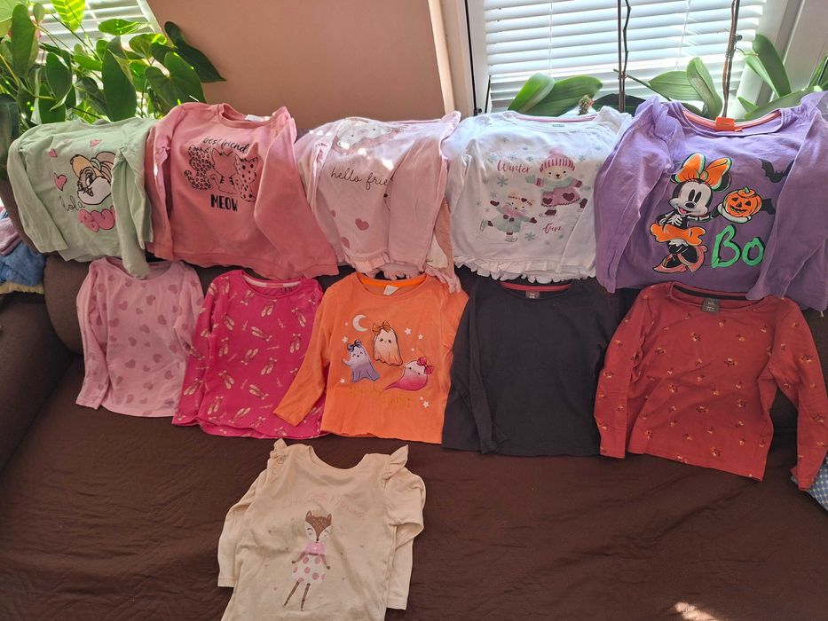 Детски блузи къс/дълъг ръкав за 3-4 год(104)