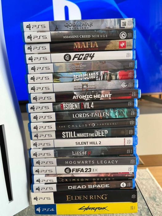 PlayStation 5 Disc Edition, 2 controllere DualSense + Docking Station + 20 jocuri