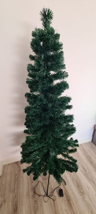 Vand brad artificial cu fibra optica 170 cm