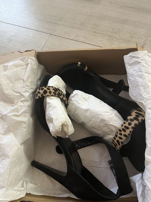 Дамски сандали на висок ток Манго -38 номер