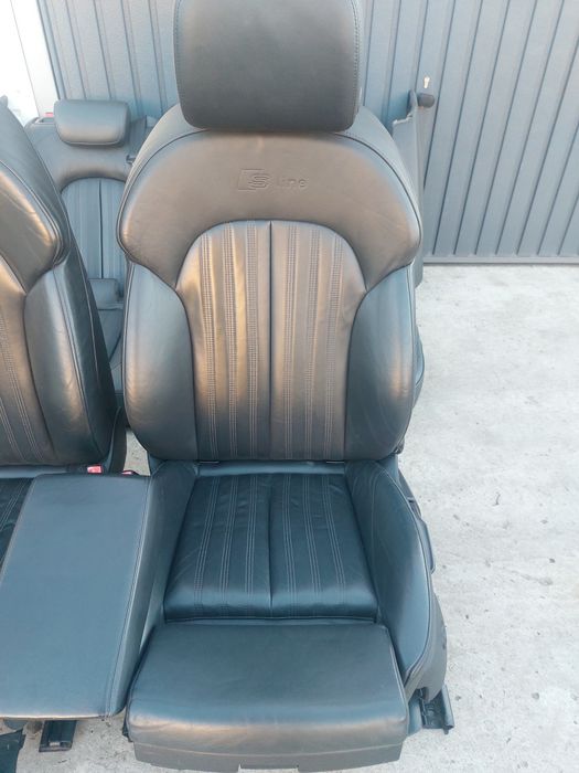Set interior piele neagra S-line AUDI A6 C7 4G Model 2011-2018