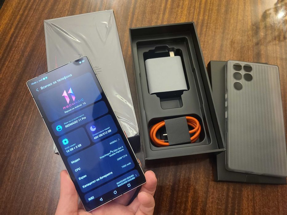 Nubia Red Magic 11 Pro+ Dual sim 5G глобален, 7500mAh, 120W зареждане