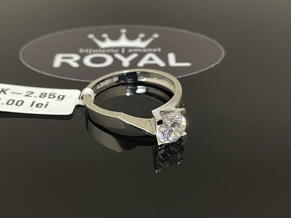 Bijuteria Royal CB : Inel aur alb 14k 585 2,85 grame M.14
