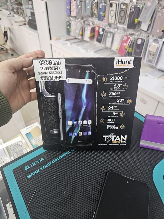 Ihunt Titan P21000 Pro, 8/256 GB, Nou, 2 ani garanție