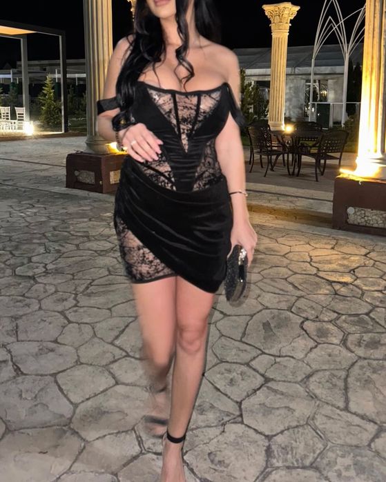 Rochie deosebita catifea