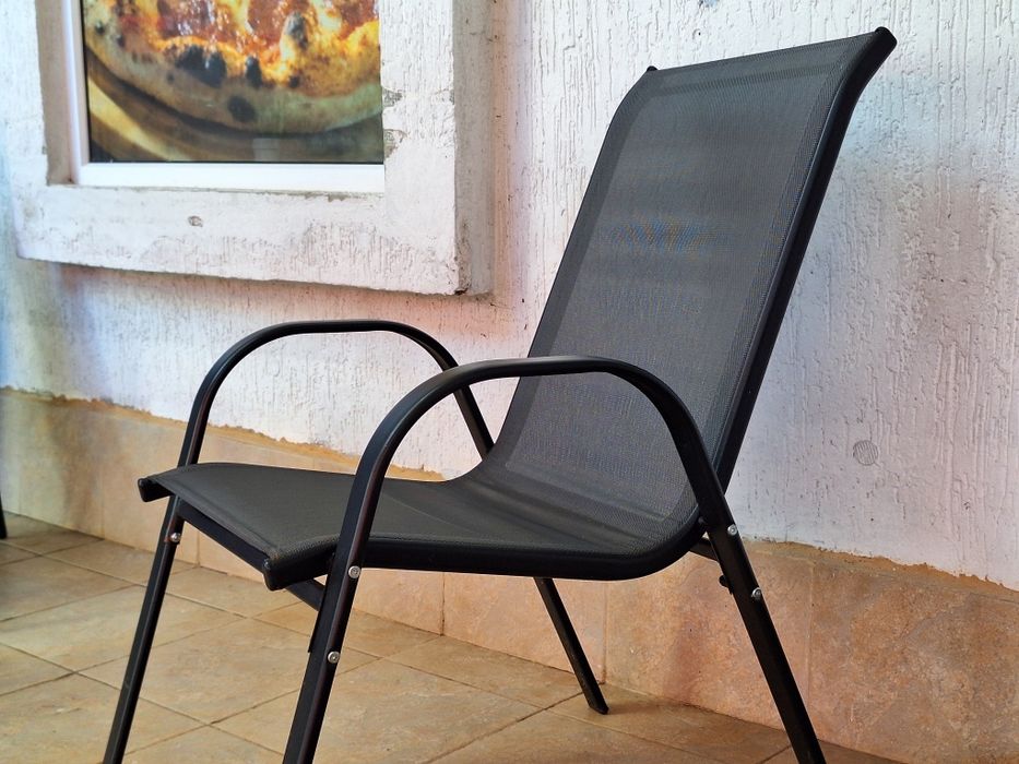 Градински комплект Style - стъклена маса и 4 стола