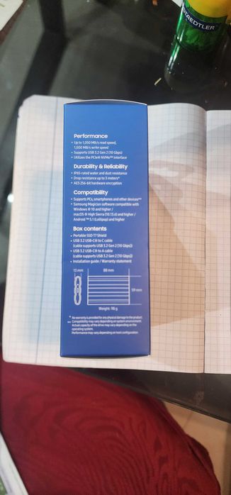 Samsung Portable SSD T7 Shield – 4TB Nou, sigilat, original