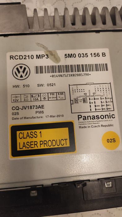 Radio cd dedicat Volkswagen