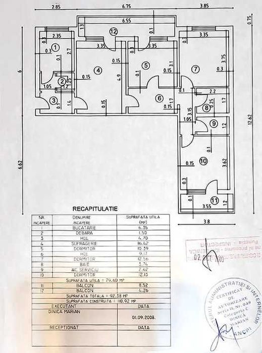 Apartament 4 camere Urziceni, Aleea Florilor (langa Colegiul National)
