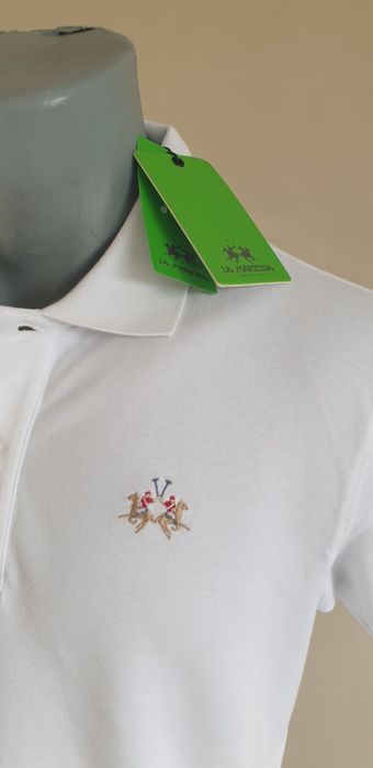 La Martina Pique Cotton Slim Fit  Mens  M НОВО ОРИГИНАЛ Мъжка Тениска