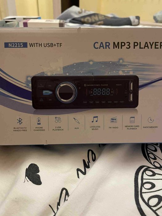 Bluetooth Car MP3 Player с USB + TF слот – MP3/FM за кола , зарядно