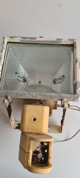Lampa, proiector  halogen cu senzor de mișcare,  vintage