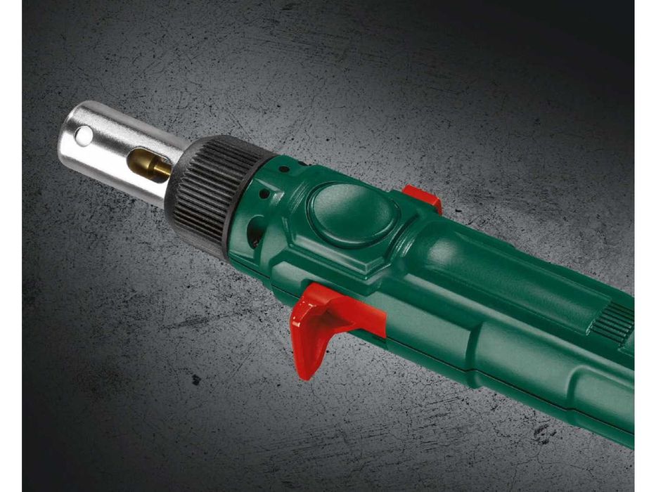 APARAT, statie, pistol de lipit cu flacara exacta, letcon cu GAZ, arzator cu aer cald; NOU, sigilat, realizat in Germania
