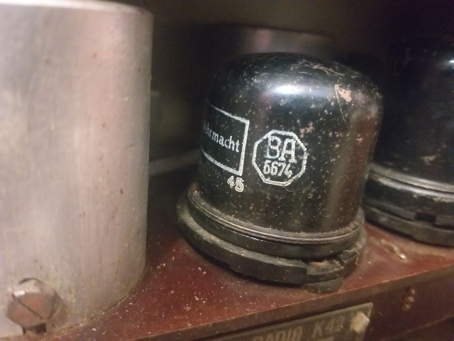 Radio cu lampi, de colectie, Wehrmacht