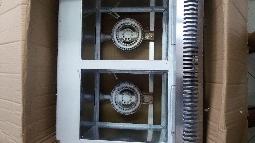 Двоен Газов Фритюрник 2х6kW - 2х6литра