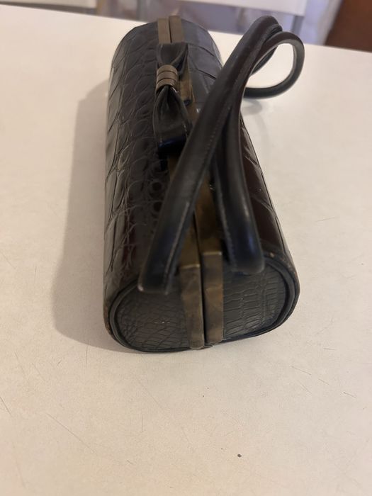 Geanta vintage piele de crocodil