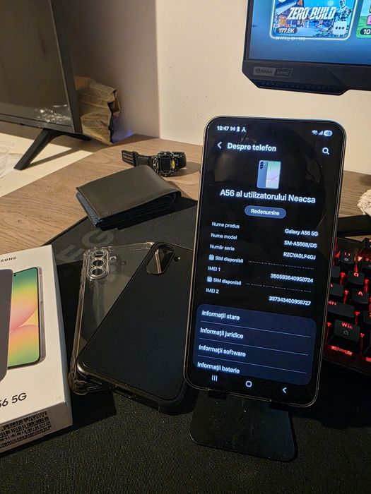 Samsung a56 8ram 128gb ca nou