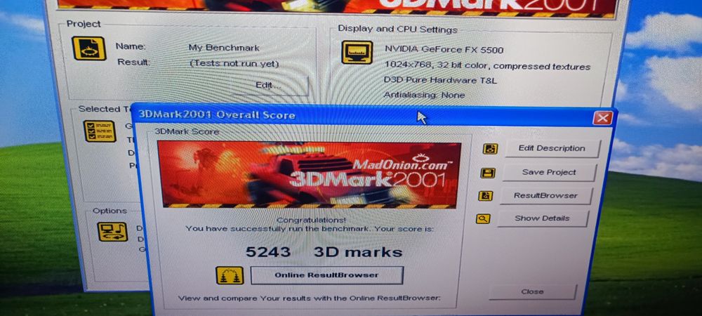 Placa video FX5500 AGP