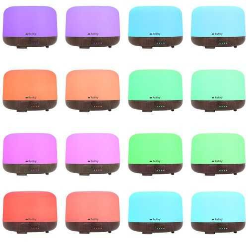 Арома дифузер с LED осветление и дистанционно, 300 мл, с подарък