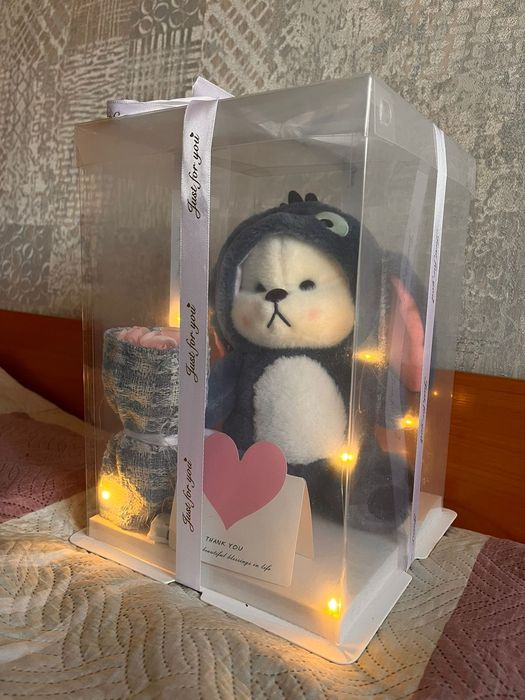 Трендовая плюшевая мишка