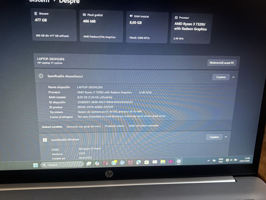 Laptop-20OHG3F6  8,00 GB