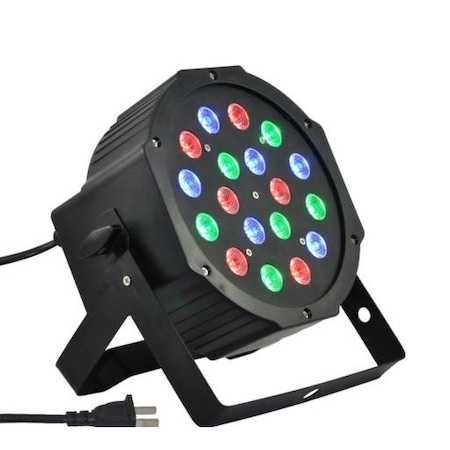 Proiector lumini Par Led 18x1W Slim,Dmx in-out, Microfon, Cooler,nou