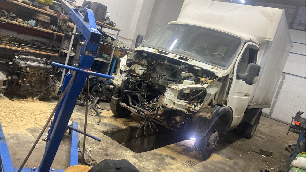 Востоновление кабина и покраска газель