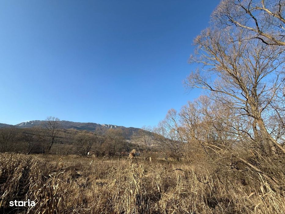 Teren 1.250 m² Rimetea, priveliște superbă, acces din 2 direcții