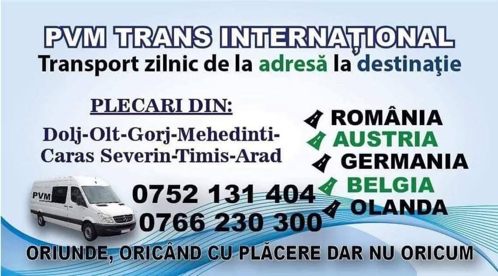 Transport persoane România Austria Germania Belgia La Adresa  Euro