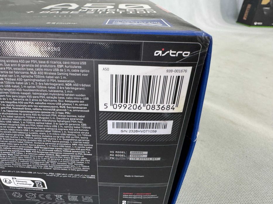 Слушалки - ASTRO A50 Wireless Base Station Gen4 ,PS4, PS4, PS5,PC, Mac / 939001676