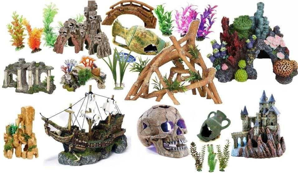 Искусственные декорации для аквариума - магазин AquaStar