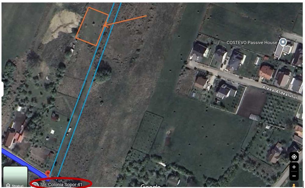 95 EUR/mp -Teren la 500m de Hub-ul Educational Borhanci