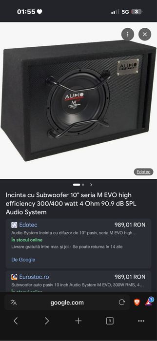Subwoofer Audio system