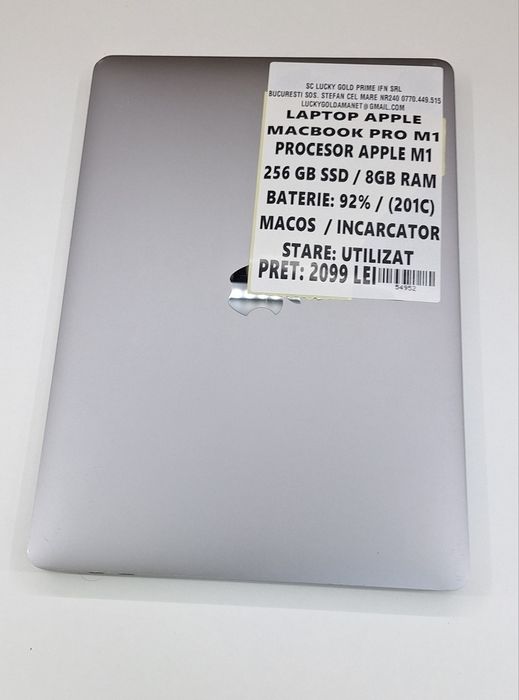 Apple MacBook Pro M1 256Gb 8Gb Garantie/Factura #54952