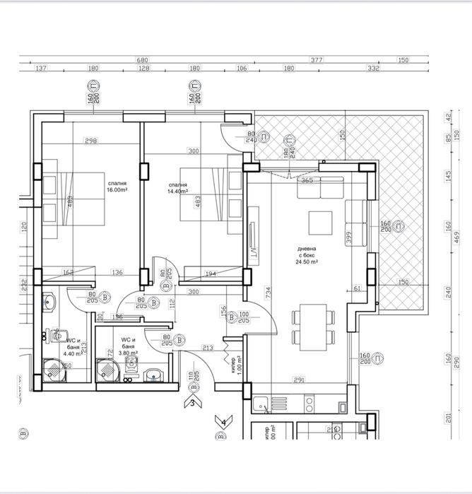 Тристаен апартамент - ново строителство